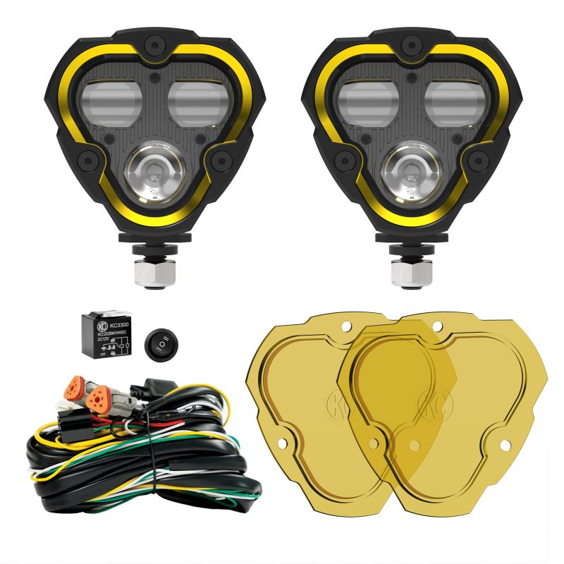 Load image into Gallery viewer, KC HiLiTES FLEX ERA 3 Dual Mode SAE Fog Lights - 2-Light Master Kit
