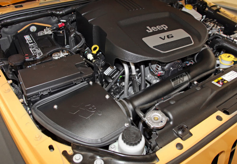 Load image into Gallery viewer, K&amp;N 71 Series Performance Intake Kit for 12-18 Jeep Wrangler 3.6L V6 (12-15 CARB Approved)
