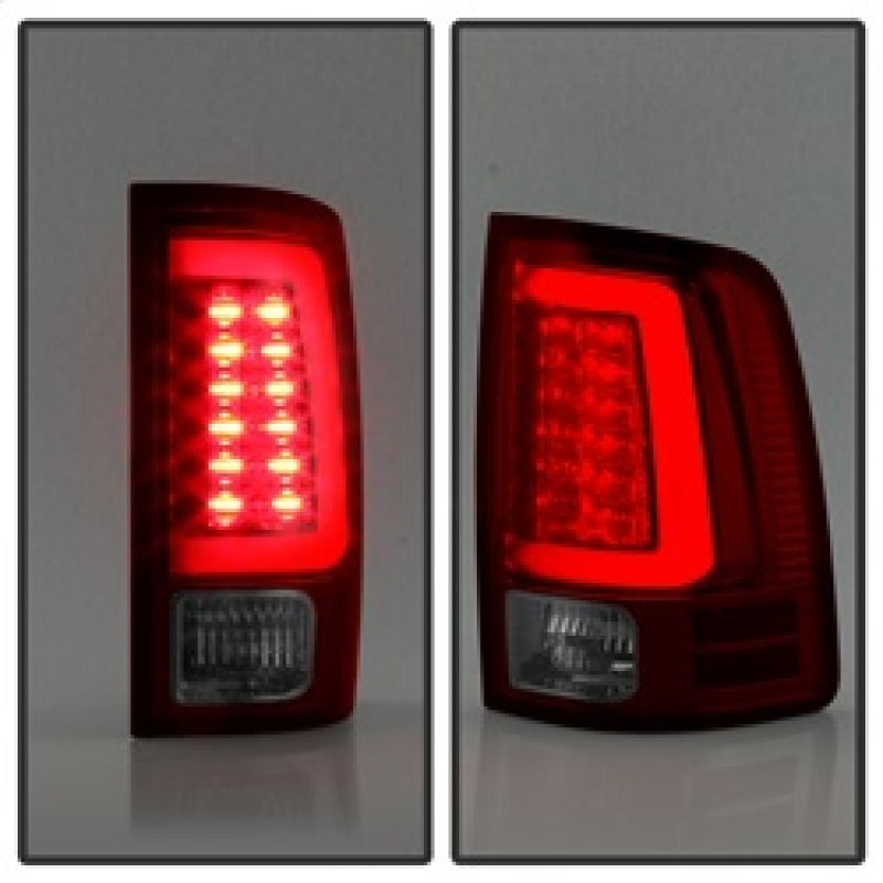 Load image into Gallery viewer, Spyder 09-16 Dodge Ram 1500 Light Bar LED Tail Lights - Red Clear ALT-YD-DRAM09V2-LED-RC
