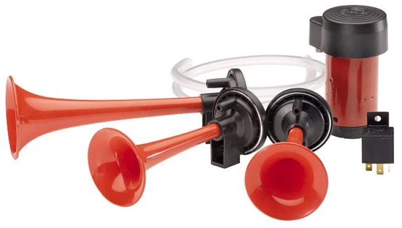 Load image into Gallery viewer, Hella Triple-Tone Air Horn Kit 12V
