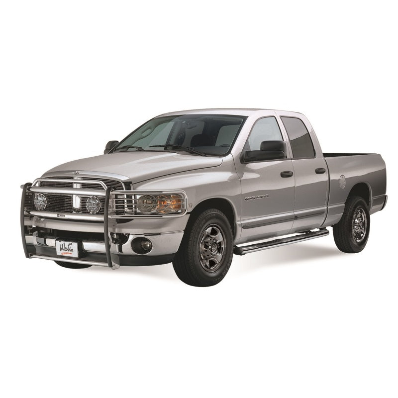 Load image into Gallery viewer, Westin 2002-2008 Dodge Ram Quad Cab 1500 Premier Oval Nerf Step Bar Mount Kit - Black
