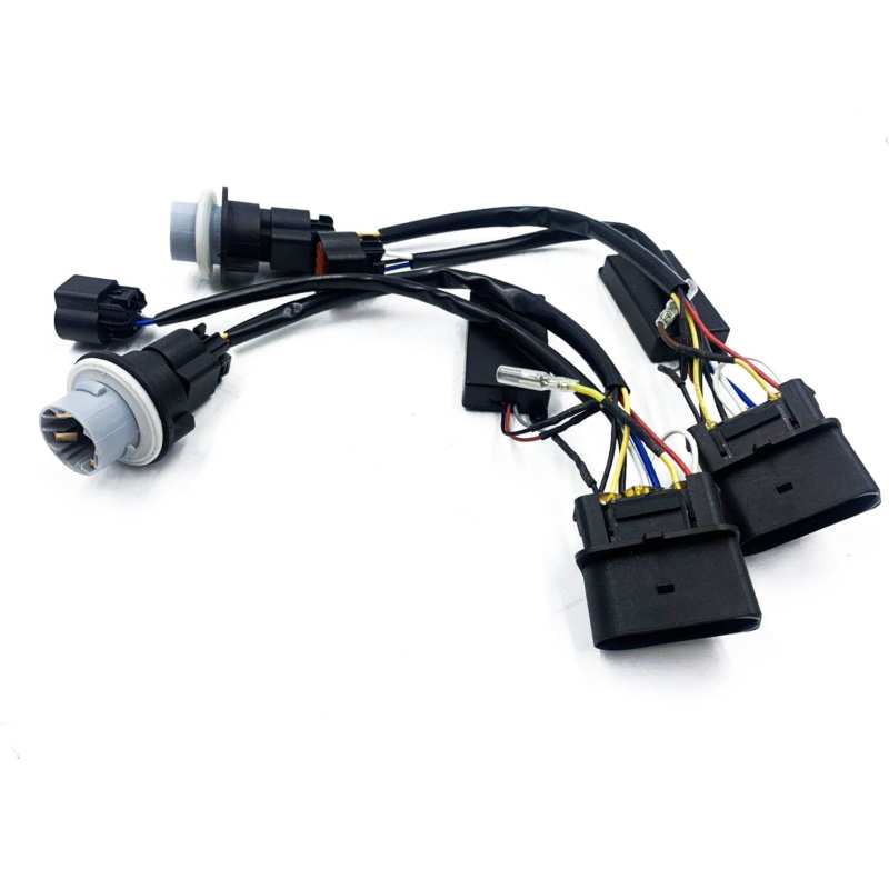 Load image into Gallery viewer, AlphaRex 13-18 Ram 1500 Wiring Adapter Stock Proj Headlight to AlphaRex Headlight Converters
