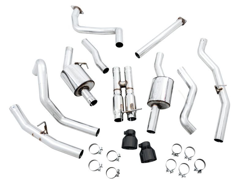 Load image into Gallery viewer, AWE Tuning 2021 RAM 1500 TRX 0FG Cat-Back Exhaust - Diamond Black Tips
