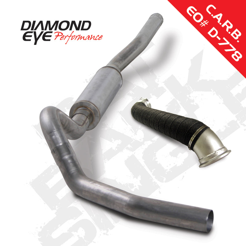 Load image into Gallery viewer, Diamond Eye KIT 4in Catback Single w/ TDP SS 06-07 Chevy/GMC 6.6L Duramax 2500/3500
