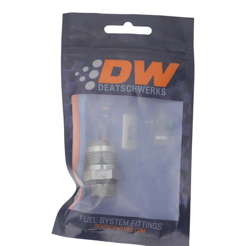 Load image into Gallery viewer, DeatschWerks 8AN ORB Male to 10AN Male Flare Adapter - Anodized DW Titanium
