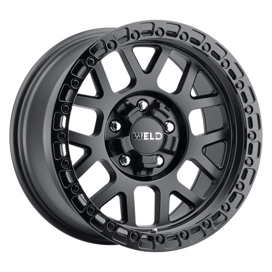 Weld Off-Road W104 17X9.0 Cinch 5X114.3 5X127 ET00 BS5.00 Satin Black Gloss Black 78.1