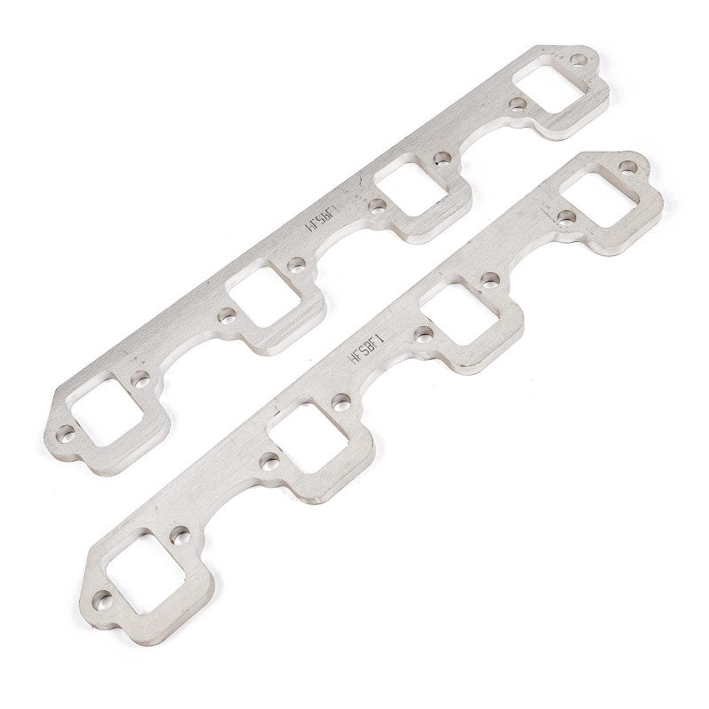 Load image into Gallery viewer, Stainless Works SBF Stock Rectangular Shaped Port 304SS Exhaust Flanges 1-5/8in Primaries (2in BP)
