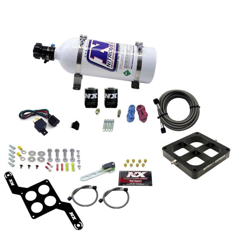 Load image into Gallery viewer, Nitrous Express Dominator Single Entry Crossbar Pro-Power Nitrous Kit (100-500HP) w/5lb Bottle
