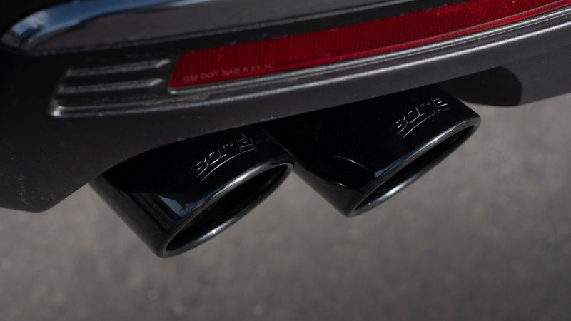 Load image into Gallery viewer, Borla 21-22 Chevrolet Tahoe 5.3L V8 2/4WD 4DR 3in/2.75in Touring Cat-Back Exhaust -Black Chrome Tips
