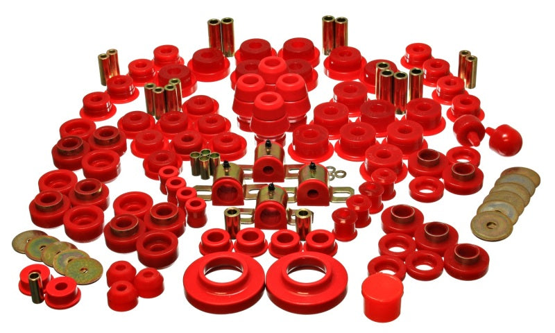Load image into Gallery viewer, Energy Suspension 97-06 Jeep Wrangler TJ Red Hyper-Flex Master Bushing Set
