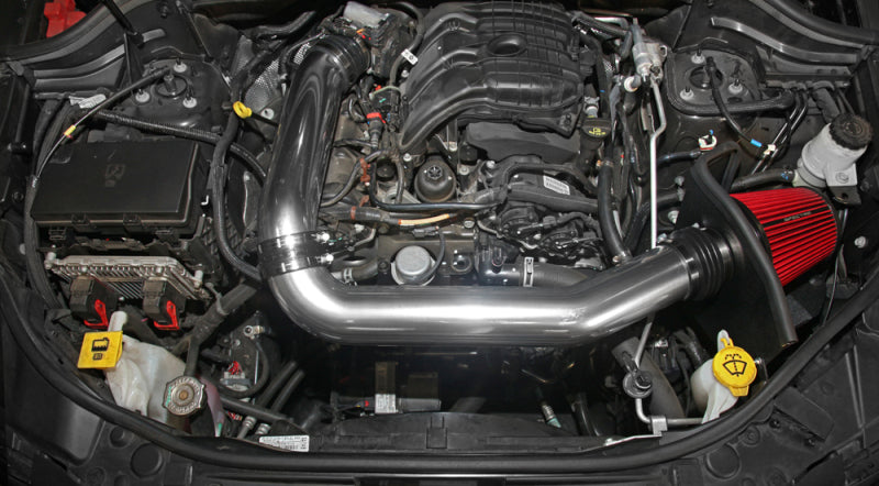 Load image into Gallery viewer, Spectre 11-15 Jeep Grand Cherokee V6-3.6L F/I Air Intake Kit - Polished w/Red Filter
