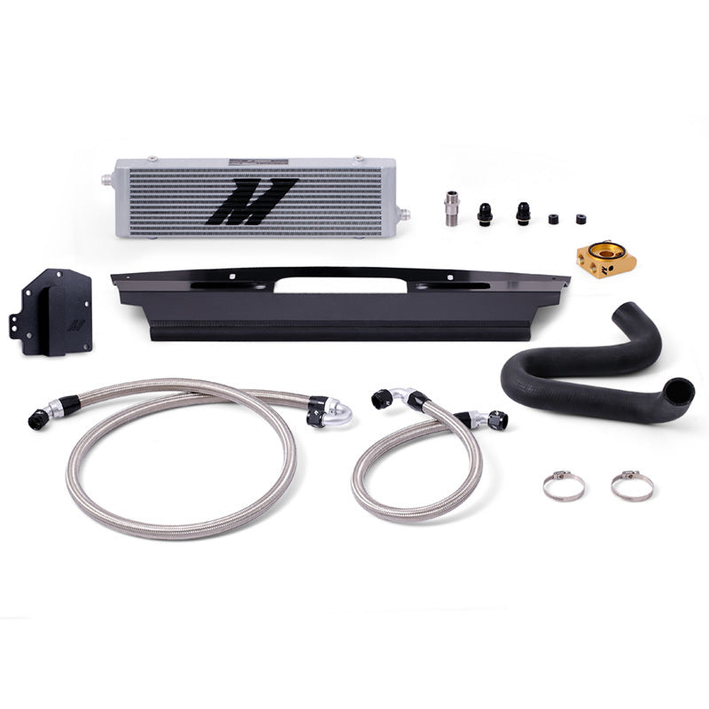 Load image into Gallery viewer, Mishimoto 15-17 Ford Mustang GT Right-Hand Drive Thermostatic Oil Cooler Kit - Silver
