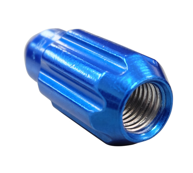 Load image into Gallery viewer, NRG 500 Series M12 X 1.5 Bullet Shape Steel Lug Nut Set - 21 Pc w/Lock Key - Blue
