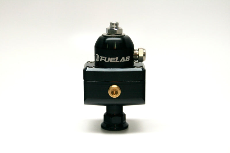 Load image into Gallery viewer, Fuelab 575 Carb Adjustable Mini FPR Blocking 1-3 PSI (1) -6AN In (2) -6AN Out - Black
