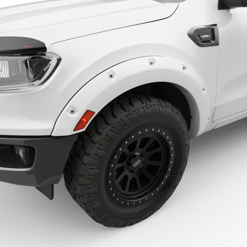 Load image into Gallery viewer, EGR 19-22 Ford Ranger Painted To Code Oxford Traditional Bolt-On Look Fender Flares White Set Of 4
