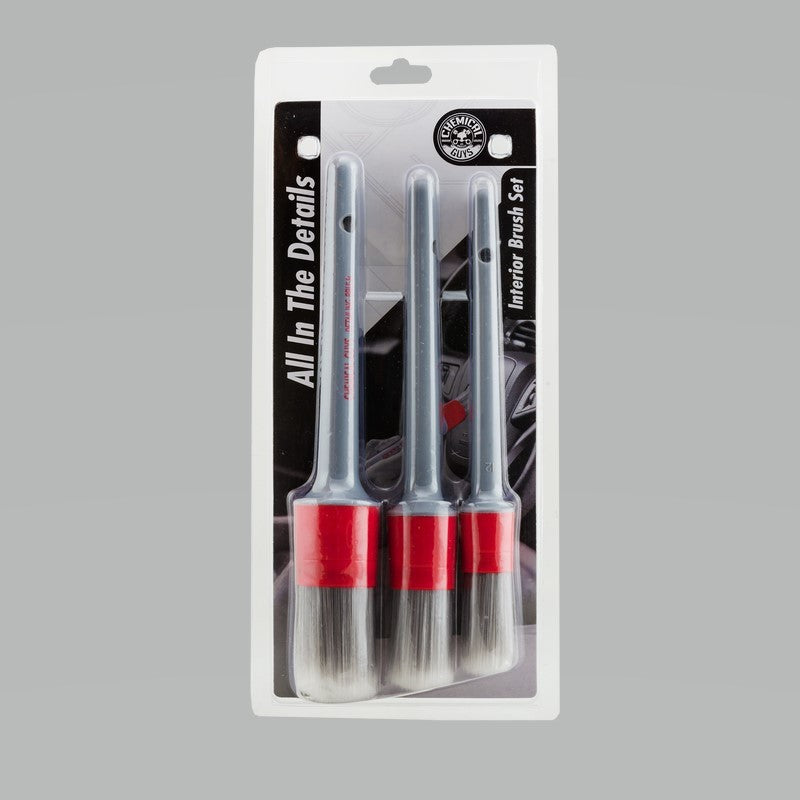 Load image into Gallery viewer, Chemical Guys Interior Detailing Brushes - 3 Pack
