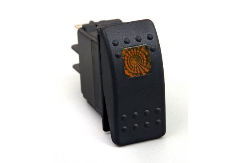 Load image into Gallery viewer, Daystar Rocker Switch Amber Light 20 AMP Single Pole
