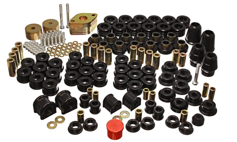 Load image into Gallery viewer, Energy Suspension 07-11 Jeep JK 4dr Black Hyper-Flex Master Bushing Set
