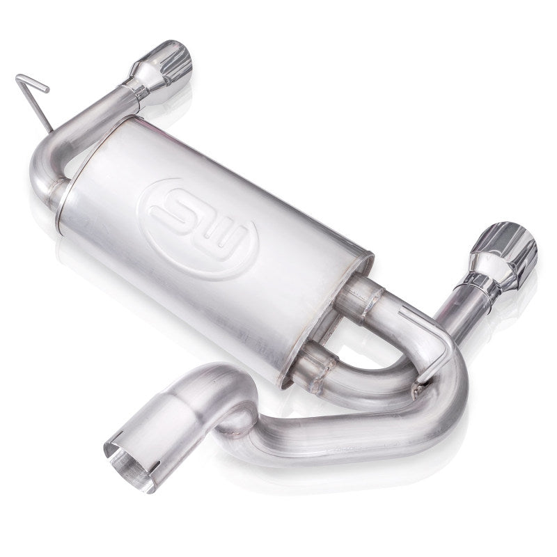 Load image into Gallery viewer, Stainless Works 2018+ Jeep Wrangler JL 304SS Factory Connect 2.5in Axle Back Exhaust System
