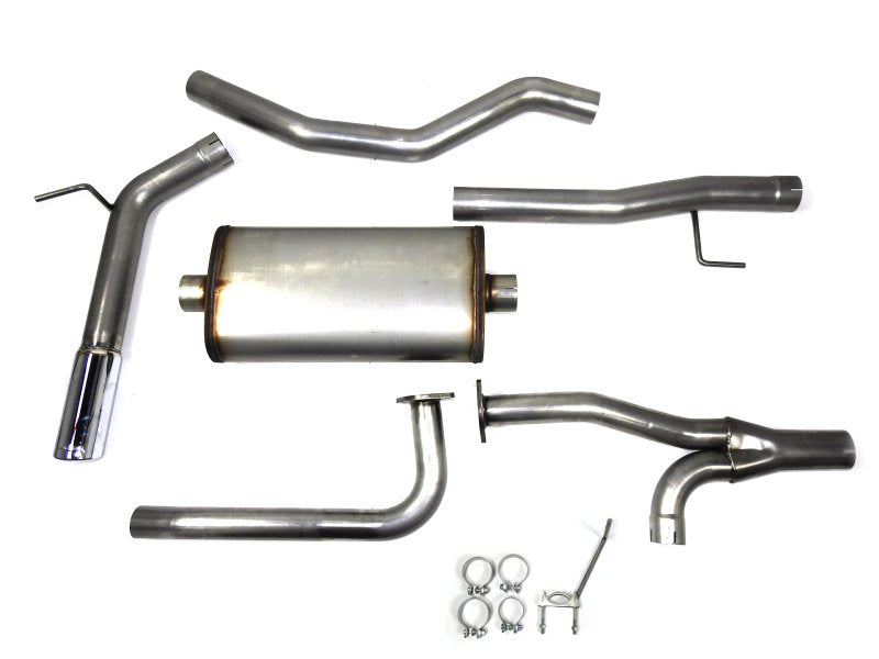 Load image into Gallery viewer, JBA 16-20 Nissan Titan XD (Excl Long Bed) 5.6L 409SS Single Rear Exit Cat-Back Exhaust
