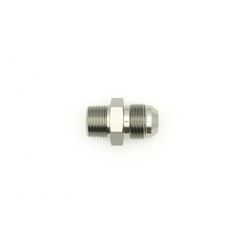 Load image into Gallery viewer, DeatschWerks 8AN Male Flare to 3/8in Male NPT Adapter - Anodized Matte Black
