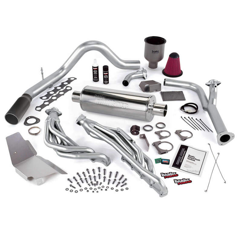 Load image into Gallery viewer, Banks Power 99-04 Ford 6.8L Truck EGR-Late Cat PowerPack System - SS Single Exhaust w/ Black Tip
