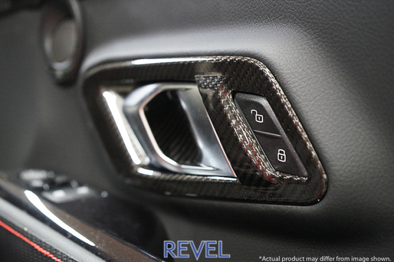 Load image into Gallery viewer, Revel GT Dry Carbon Inner Door Handle Cover 2020 Toyota GR Supra - 2 Pieces
