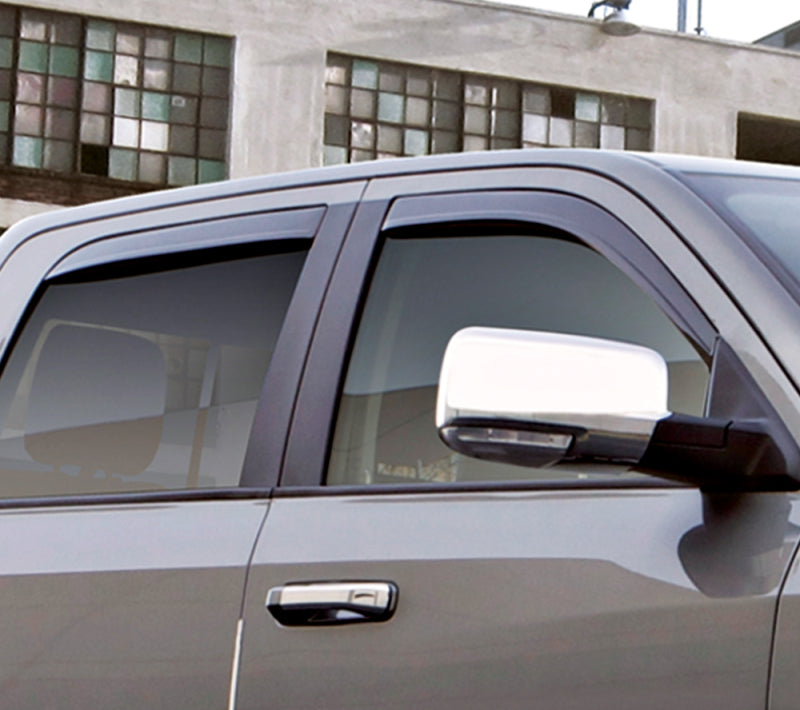 Load image into Gallery viewer, AVS 09-18 Dodge RAM 1500 Crew Cab Ventvisor Low Profile In-Channel Deflectors 4pc - Smoke
