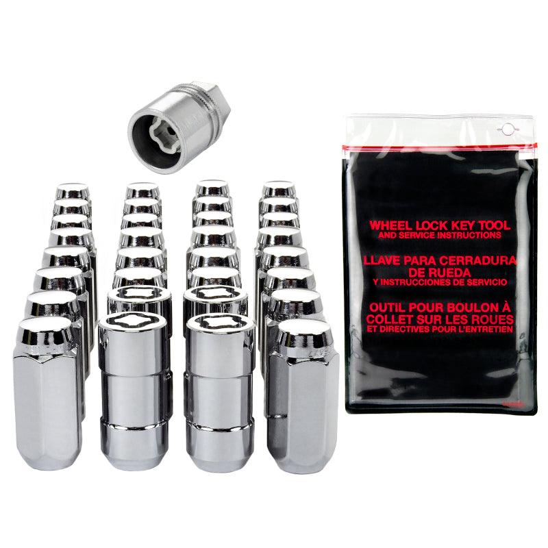 Load image into Gallery viewer, McGard 8 Lug Hex Install Kit w/Locks (Cone Seat Nut) 9/16-18 / 13/16 Hex / 1.75in. Length - Chrome
