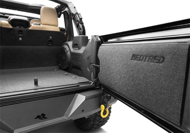 Load image into Gallery viewer, BedRug 18-23 Jeep JL 4 Door BedTred 4pc Rear Cargo Kit (w/o Gap Hider)
