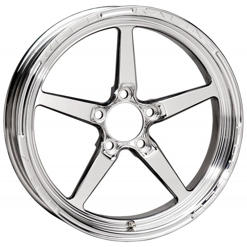 Load image into Gallery viewer, Weld Alumastar 1-Piece 17x4.5 / 5x4.5 BP / 2.25in. BS Polished Wheel - Non-Beadlock
