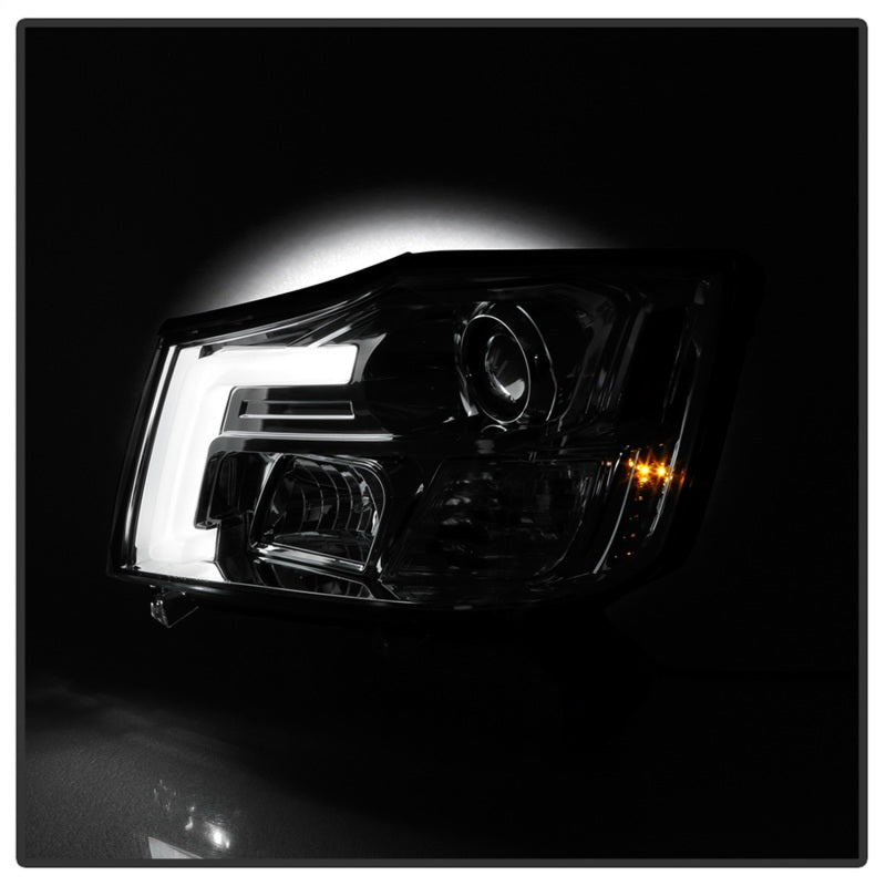 Load image into Gallery viewer, Spyder 04-15 Nissan Titan / 04-07 Nissan Armada V2 Projector Headlights - Chrome PRO-YD-NTI04-DRL-C
