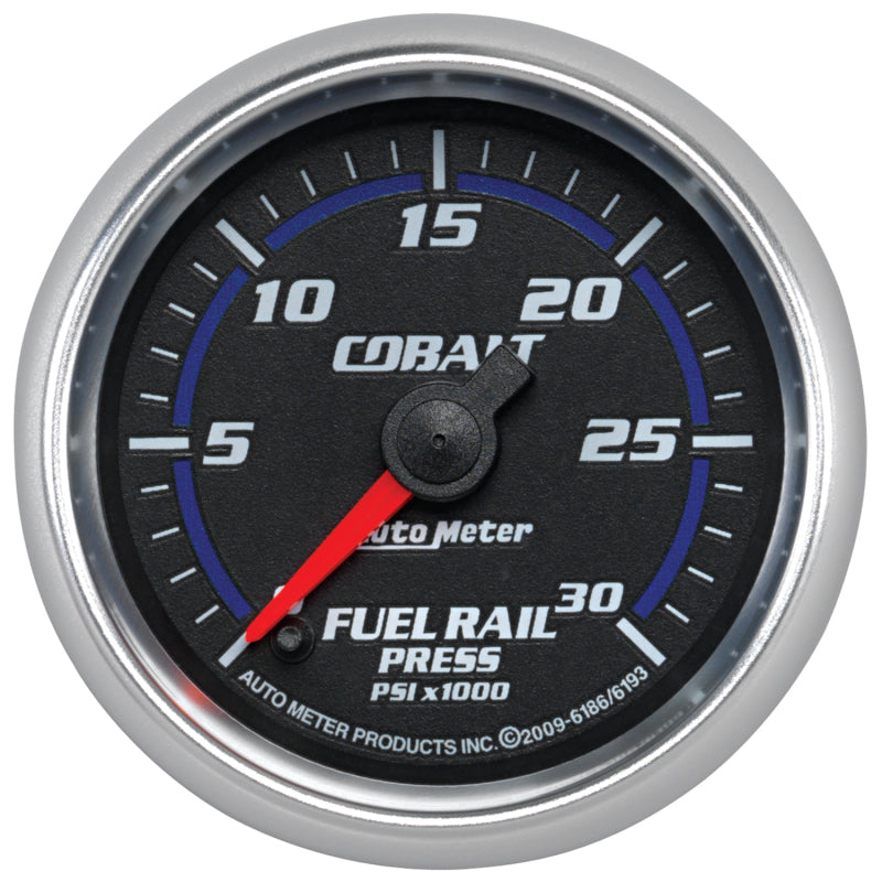 Load image into Gallery viewer, Autometer Cobalt 52mm 0-30,000 PSI F/S Electronic Diesel Fuel Rail Pressure Gauge (Cummins 5.9L)
