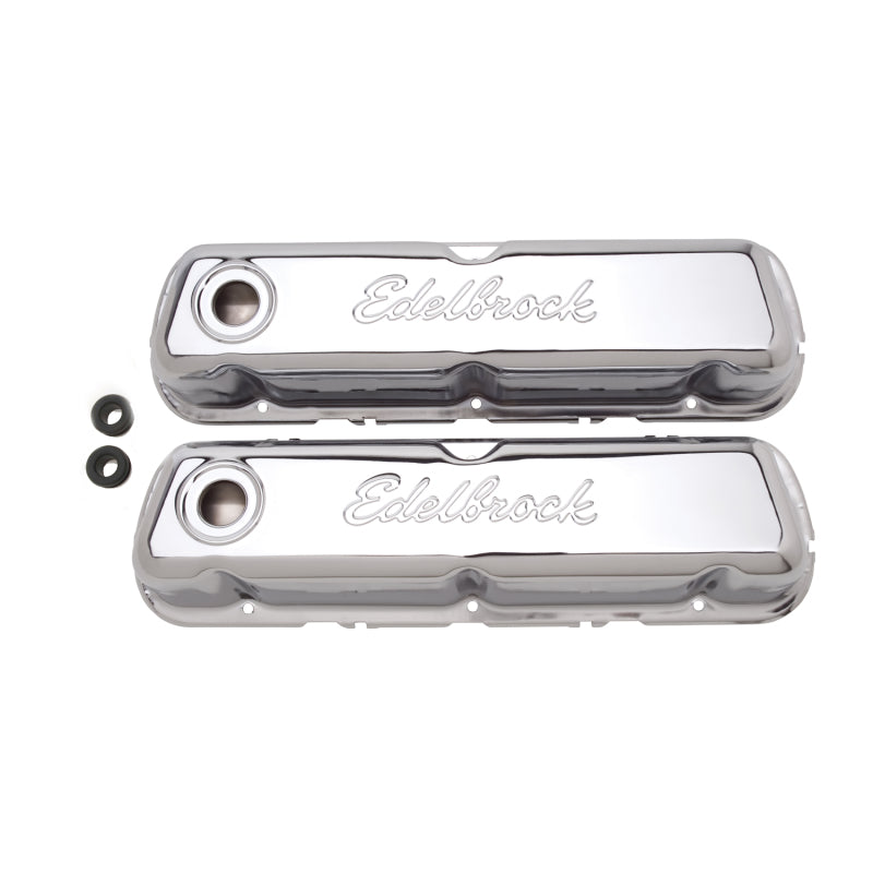 Load image into Gallery viewer, Edelbrock Valve Cover Signature Series Ford 260-289-302-351W CI V8 Chrome
