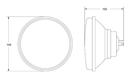 Hella Vision Plus 5.75 inch Round High/Low Beam Conversion Headlamp Kit