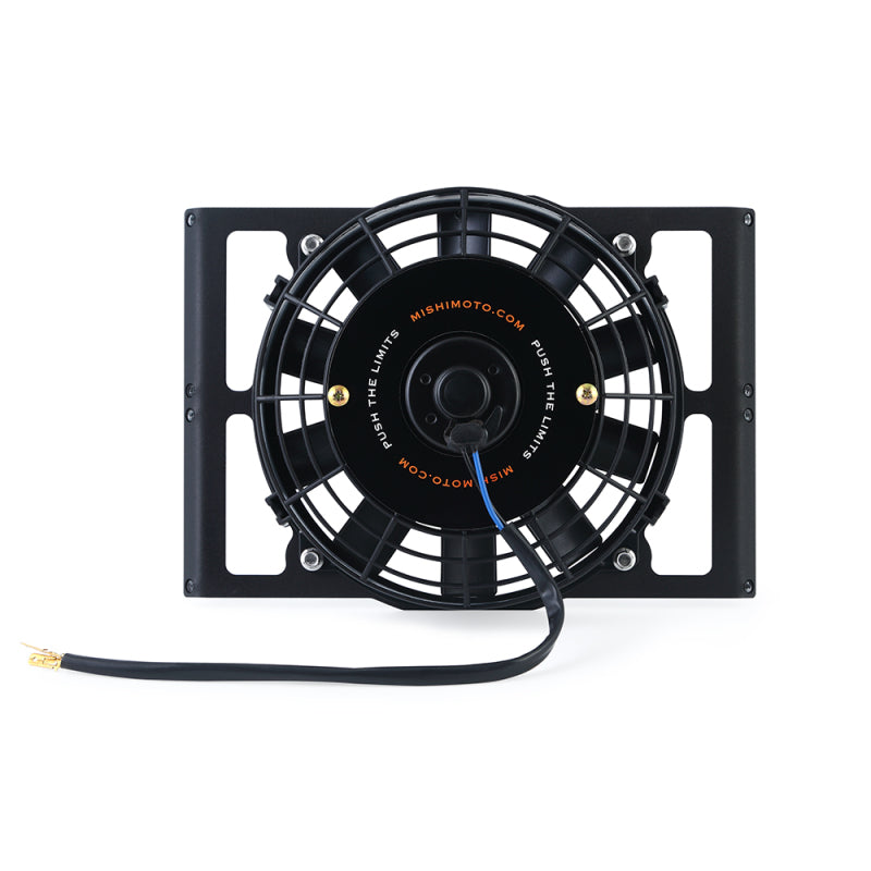 Load image into Gallery viewer, Mishimoto Universal 10in. Heavy-Duty Oil Cooler Fan Shroud - Micro Wrinkle Black
