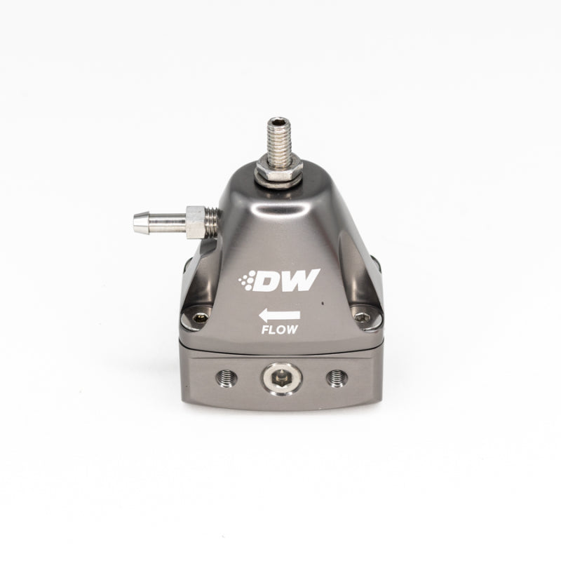 Load image into Gallery viewer, DeatschWerks DWR1000iL In-Line Adjustable Fuel Pressure Regulator - Titanium
