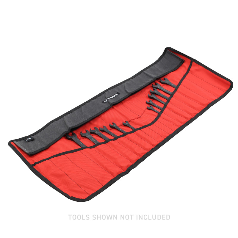 Load image into Gallery viewer, Go Rhino XVenture Gear Tool Roll - Small (4x4in. Closed) 12oz Waxed Canvas - Black
