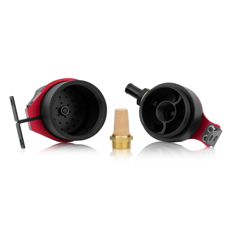 Load image into Gallery viewer, Mishimoto Universal Baffled Oil Catch Can - Red
