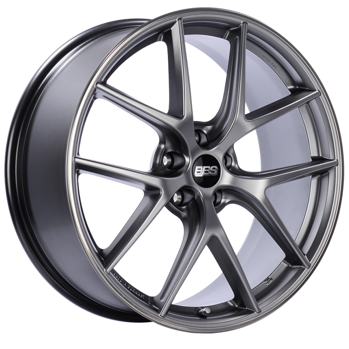 BBS CI-R 20x8.5 5x112 ET32 Platinum Silver Polished Rim Protector Wheel -82mm PFS/Clip Required