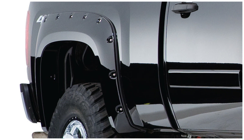 Load image into Gallery viewer, Bushwacker 07-13 GMC Sierra 1500 Fleetside Cutout Style Flares 4pc 69.3in Bed - Black
