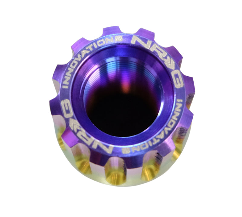 Load image into Gallery viewer, NRG 200 Series M12 X 1.5 Titanium Lug Nut Set - 21 Pc w/Lock Key Socket - Neochrome
