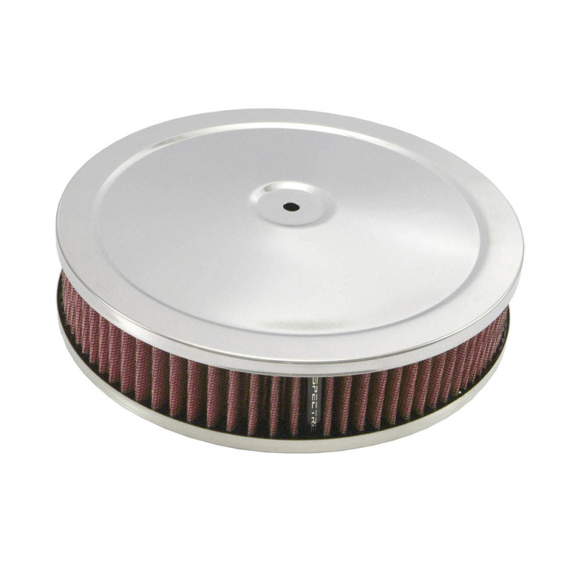 Load image into Gallery viewer, Spectre HPR Round Air Cleaner 9in. X 2in. - Chrome/Red
