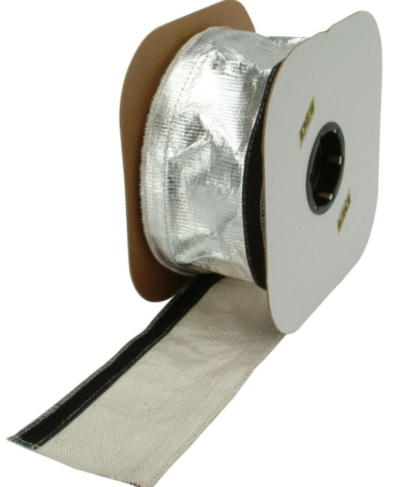 Load image into Gallery viewer, DEI Heat Shroud 2-1/2in x 50ft Spool - Aluminized Sleeving-Hook and Loop Edge
