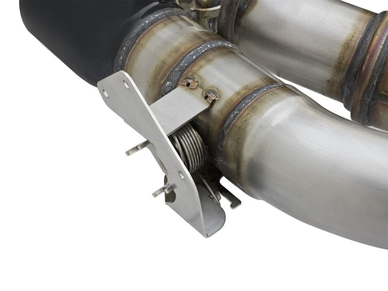 Load image into Gallery viewer, aFe MACHForce XP 3in 304 SS Cat-Back Dual Exhaust w/ Black Tips 16-17 Chevy Camaro SS V8-6.2L
