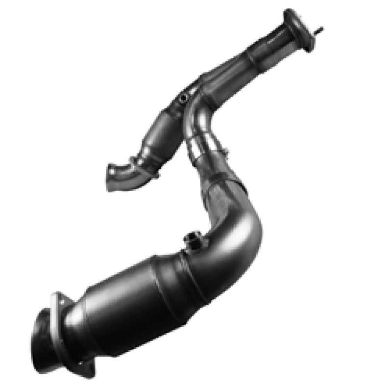 Load image into Gallery viewer, Kooks 07-08 GM 1500 3in x OEM Out Cat SS Y Pipe Kooks HDR Req
