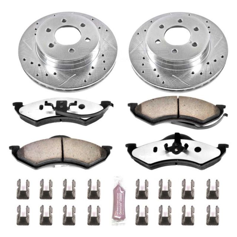 Load image into Gallery viewer, Power Stop 1999 Dodge Dakota Front Z36 Truck &amp; Tow Brake Kit
