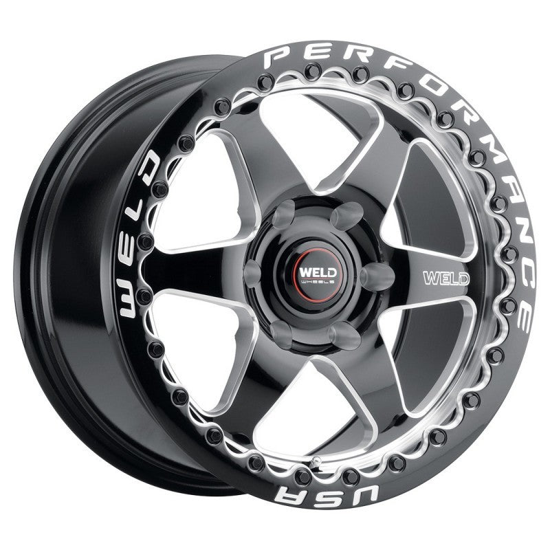 Load image into Gallery viewer, Weld S909 20x11 Ventura 6 Beadlock 6x127 ET36 BS7.375 Gloss BLK MIL DIA 78.1
