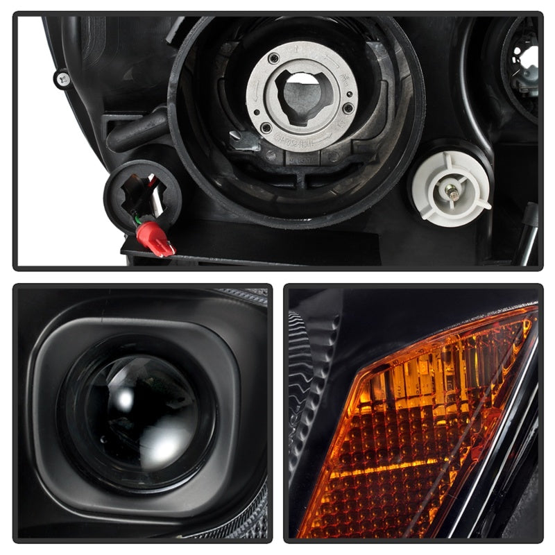 Load image into Gallery viewer, Spyder 11-13 Jeep Grand Cherokee - Light Bar Proj Headlights - Halo Model - Blk - PRO-YD-JGC11-LB-BK
