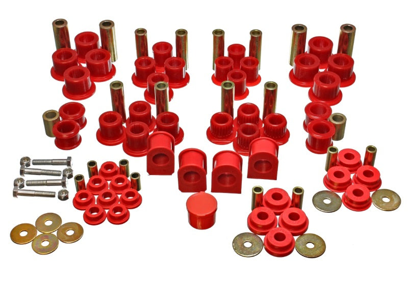 Load image into Gallery viewer, Energy Suspension 99-04 Ford F-250 4WD Superduty Red Hyper-flex Master Bushing Set

